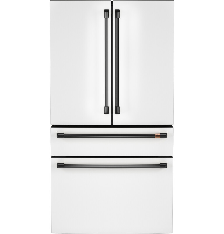 Cafe 28.7 Cu. Ft. Smart 4-Door French-Door Refrigerator With Dual-Dispense AutoFill Pitcher Matte White CGE29DP4TW2 Picture 1