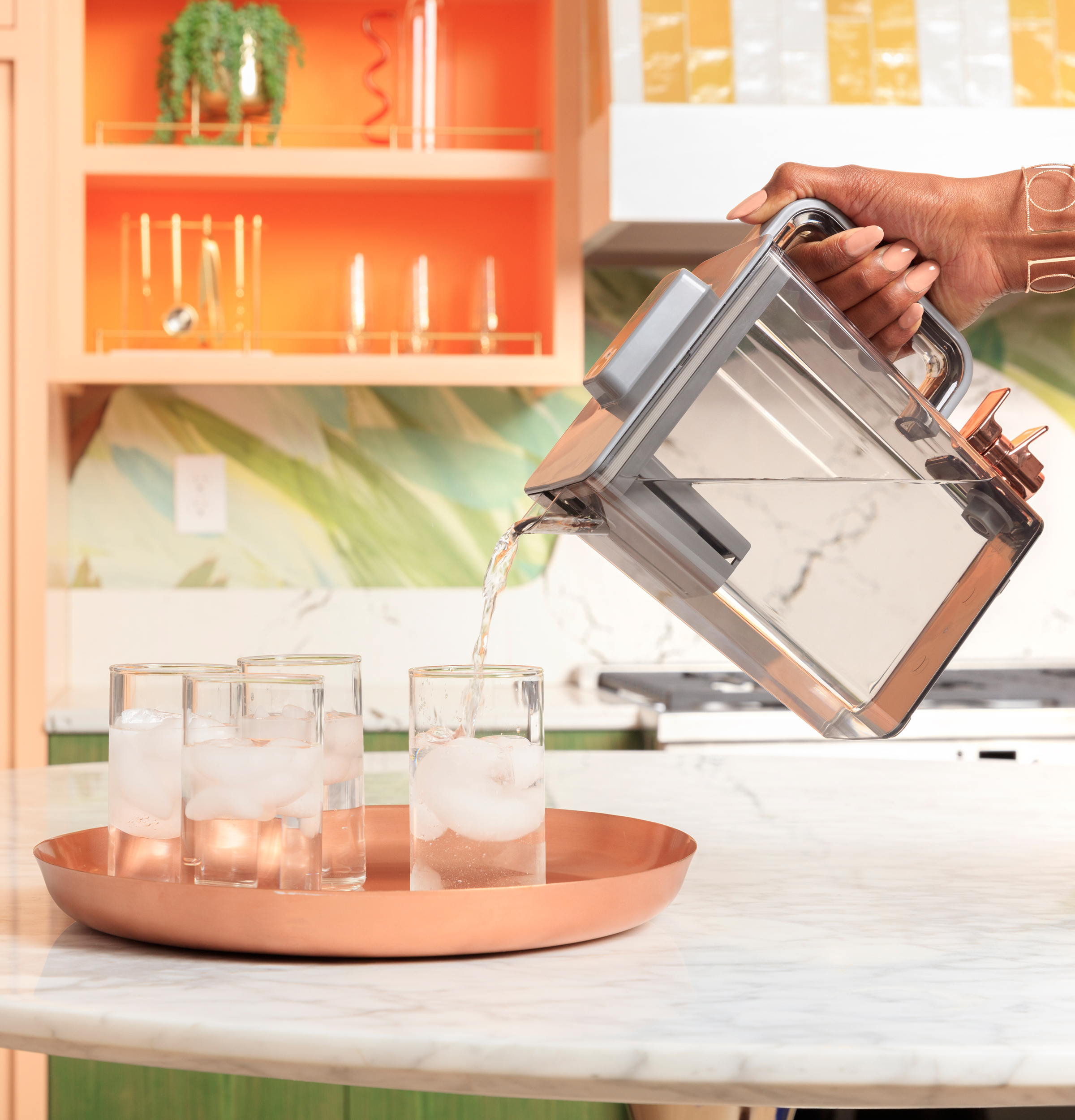 CAFÉ™ ENERGY STAR® 28.7 Cu. Ft. Smart 4-Door French-Door Refrigerator With Dual-Dispense AutoFill Pitcher CGE29DP4TW2