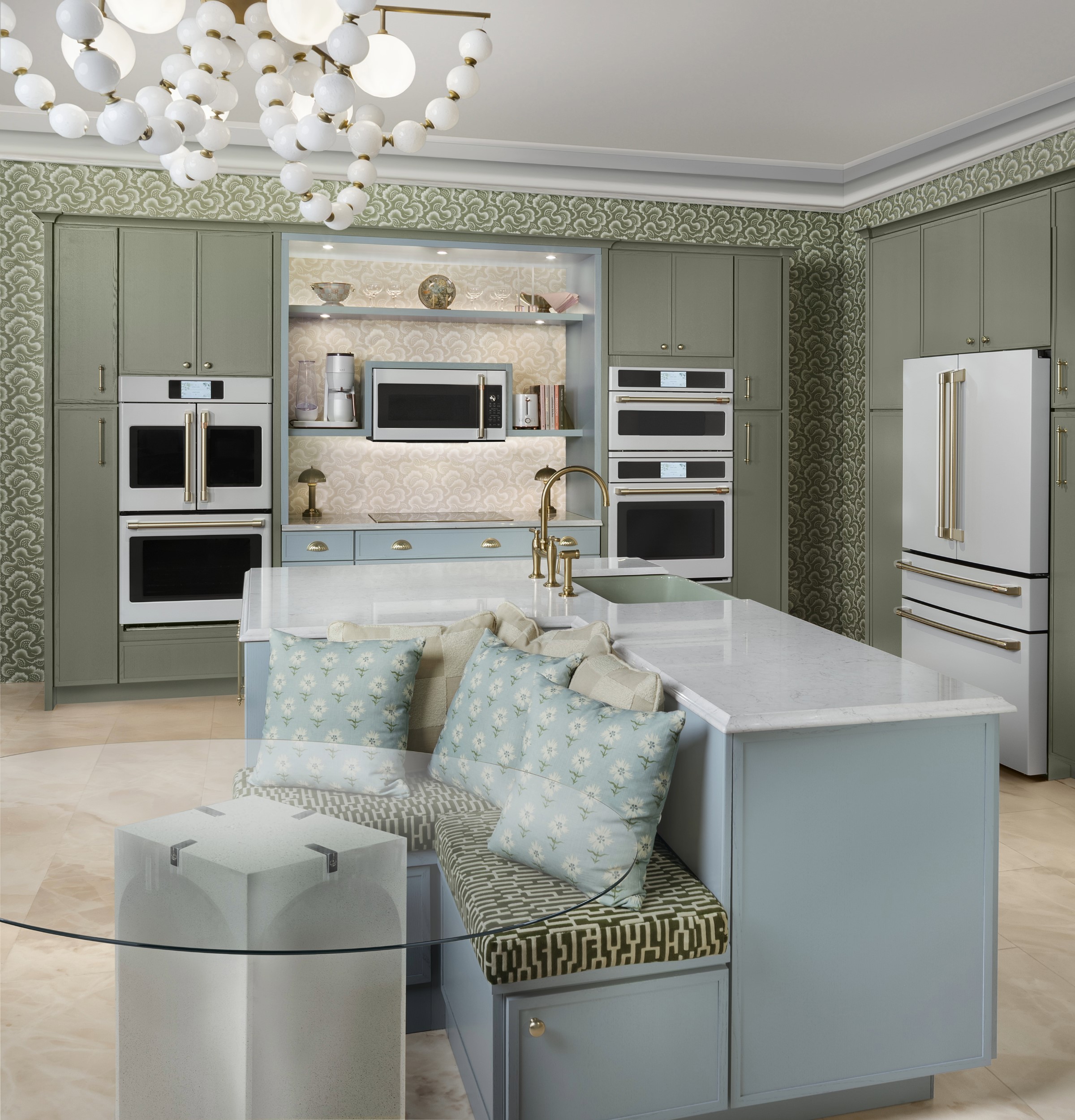 CAFÉ™ ENERGY STAR® 28.7 Cu. Ft. Smart 4-Door French-Door Refrigerator With Dual-Dispense AutoFill Pitcher CGE29DP4TW2