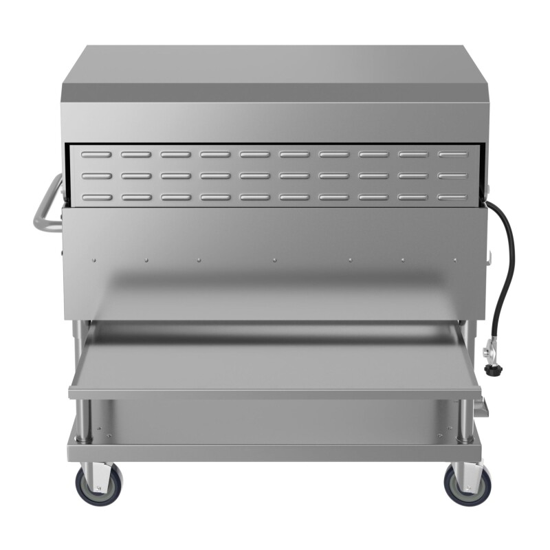 48 in. Commercial Outdoor Propane Gas Grill with Roll Dome Cover, ETL Listed in Stainless-Steel CGKIT448D