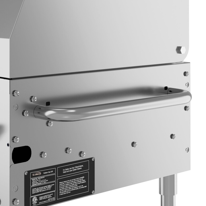 48 in. Commercial Outdoor Propane Gas Grill with Roll Dome Cover, ETL Listed in Stainless-Steel CGKIT448D