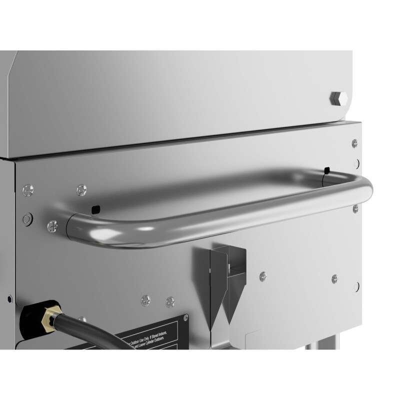 60 in. 8-Burner Commercial Outdoor Propane Gas Grill With 30 in. Roll Dome Cover and 30 in. Pizza Oven in Stainless-Steel, ETL Listed CGKIT6D30P30