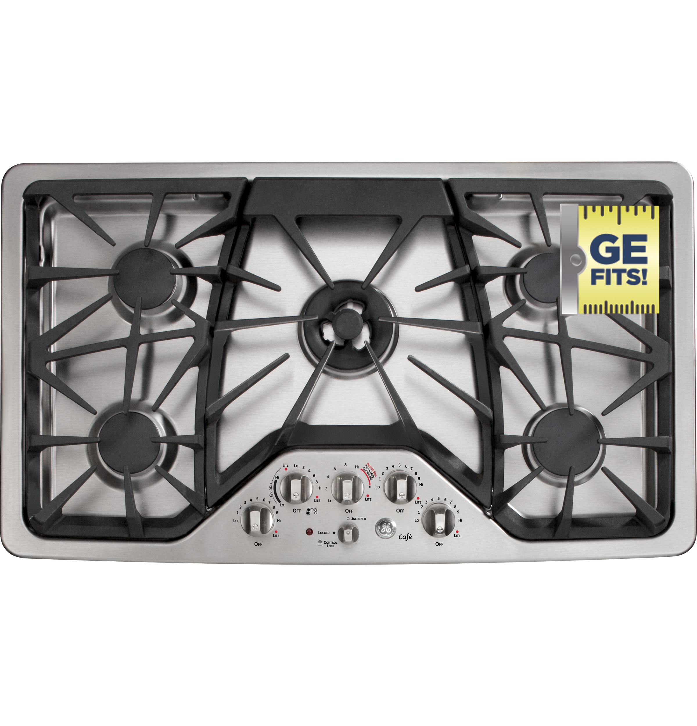 GE Series 36" Built-In Gas Cooktop CGP650SETSS