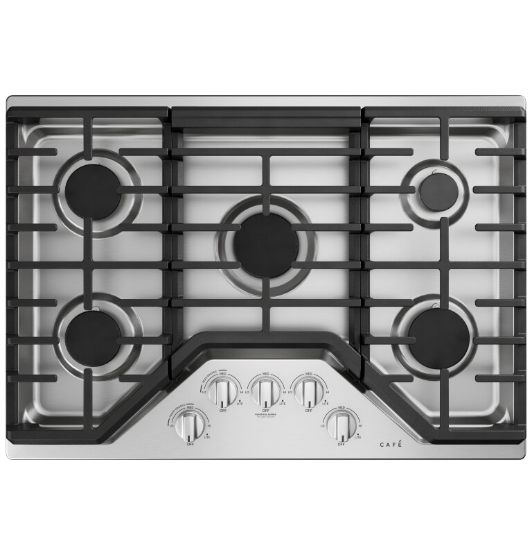 Cafe 30" Gas Cooktop Stainless Steel / Brushed Stainless CGP70302NS1 Picture 1