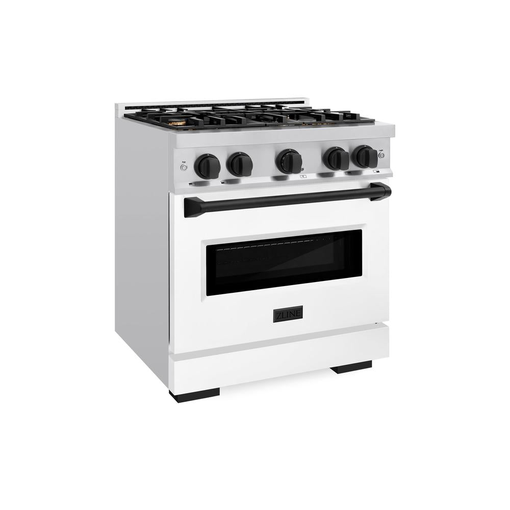 Autograph Edition 30 in. 4.2 cu. ft. Classic Gas Range with 4 Burner Cooktop and Convection Gas Oven CGRZWM30MB