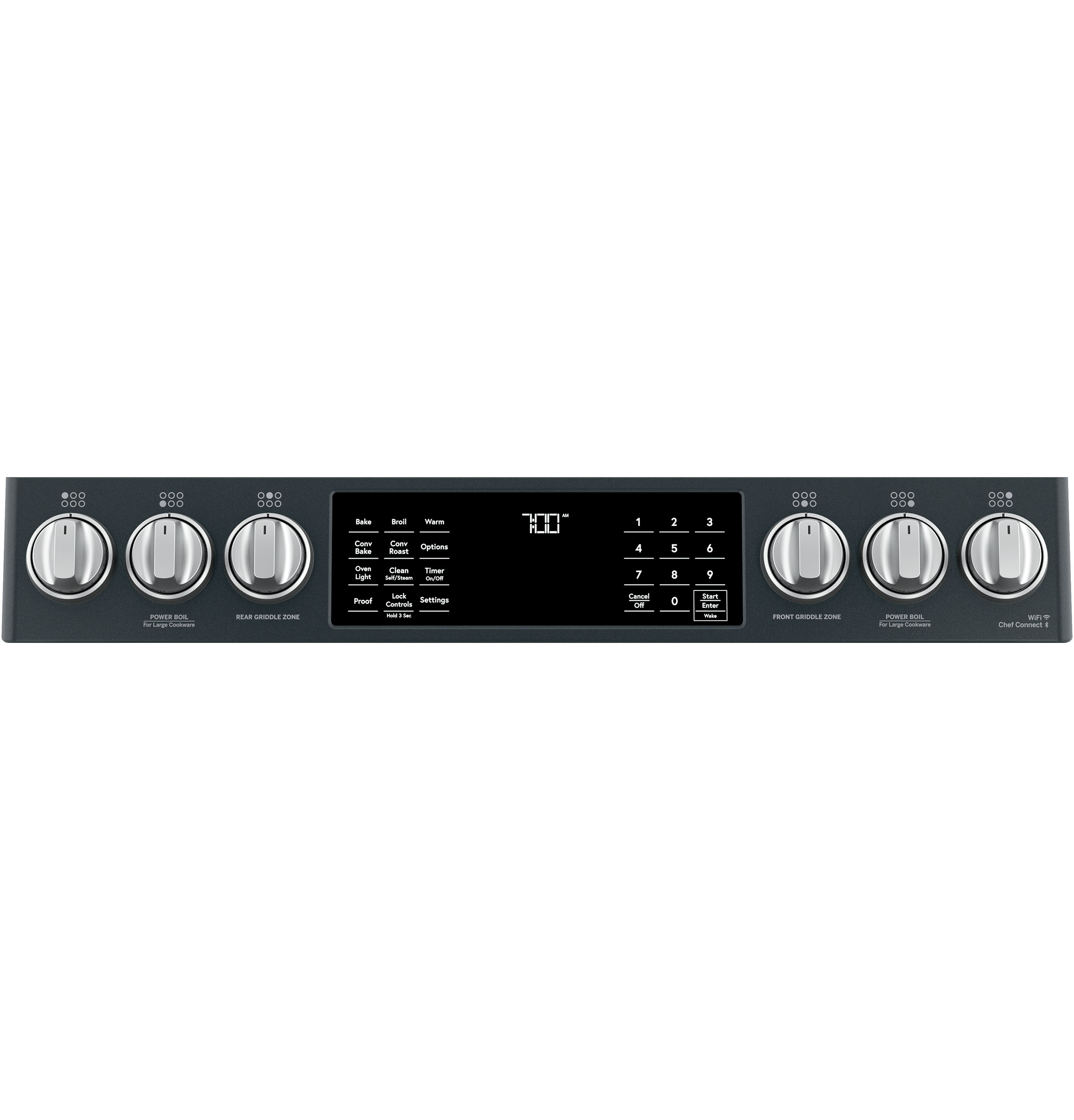 CAFÉ™ 30" Smart Slide-In, Front-Control, Gas Range with Convection Oven CGS700P3MD1