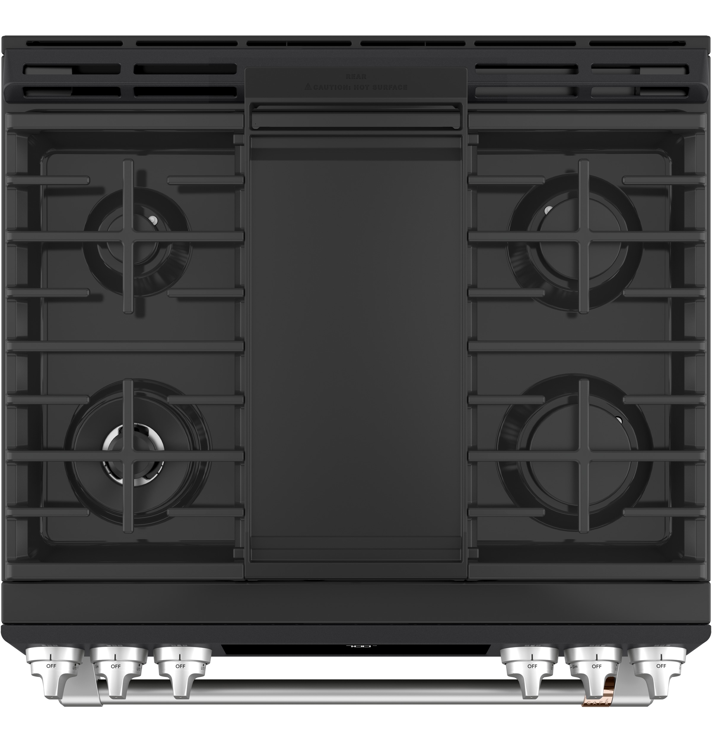 CAFÉ™ 30" Smart Slide-In, Front-Control, Gas Range with Convection Oven CGS700P3MD1