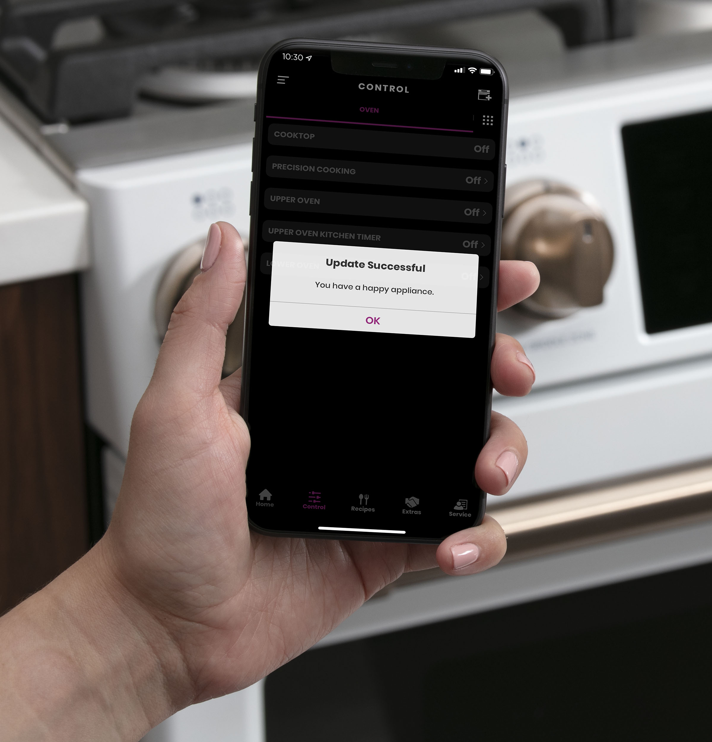 CAFÉ™ 30" Smart Slide-In, Front-Control, Gas Range with Convection Oven CGS700P3MD1