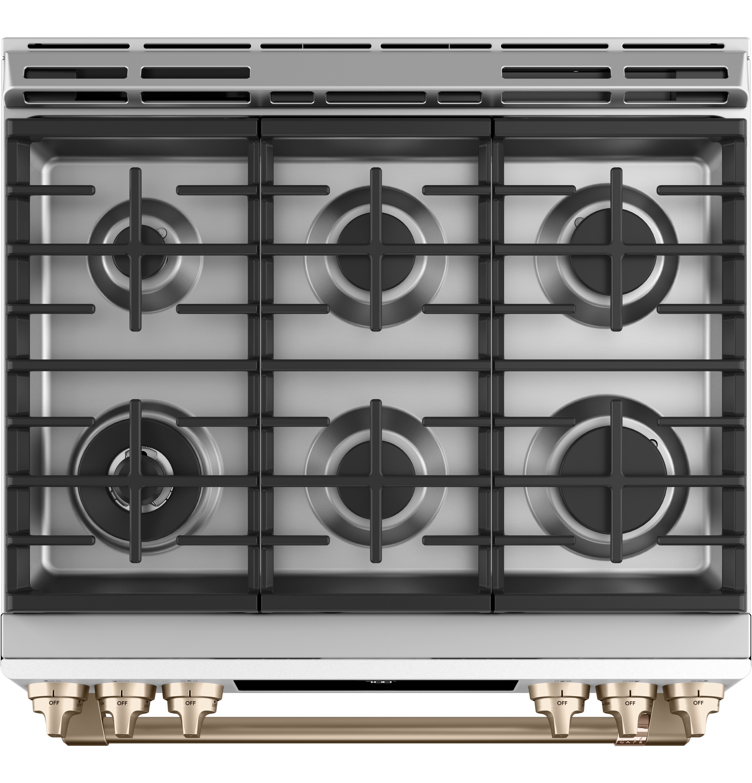 CAFÉ™ 30" Smart Slide-In, Front-Control, Gas Range with Convection Oven CGS700P4MW2