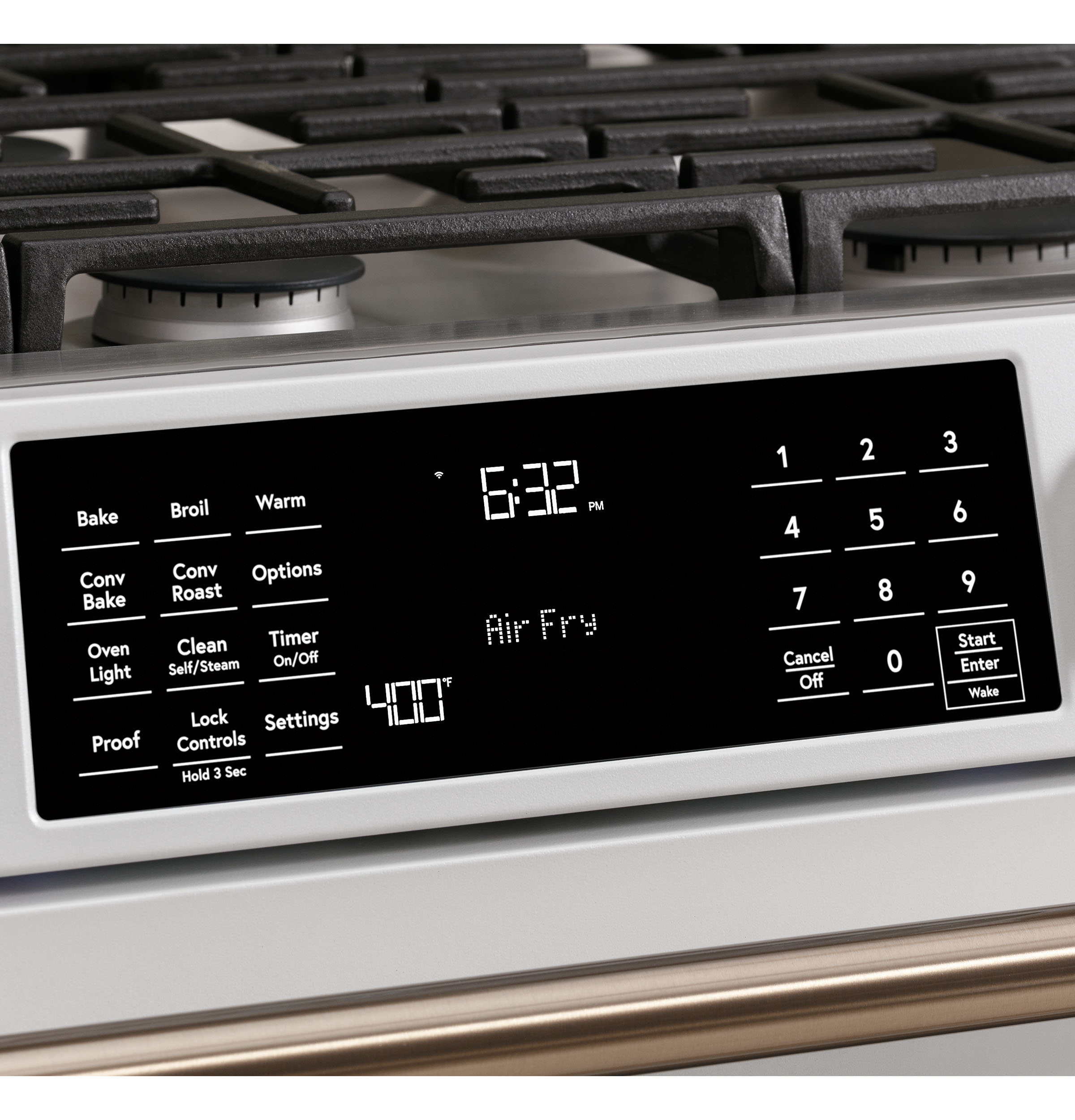 CAFÉ™ 30" Smart Slide-In, Front-Control, Gas Range with Convection Oven CGS700P4MW2