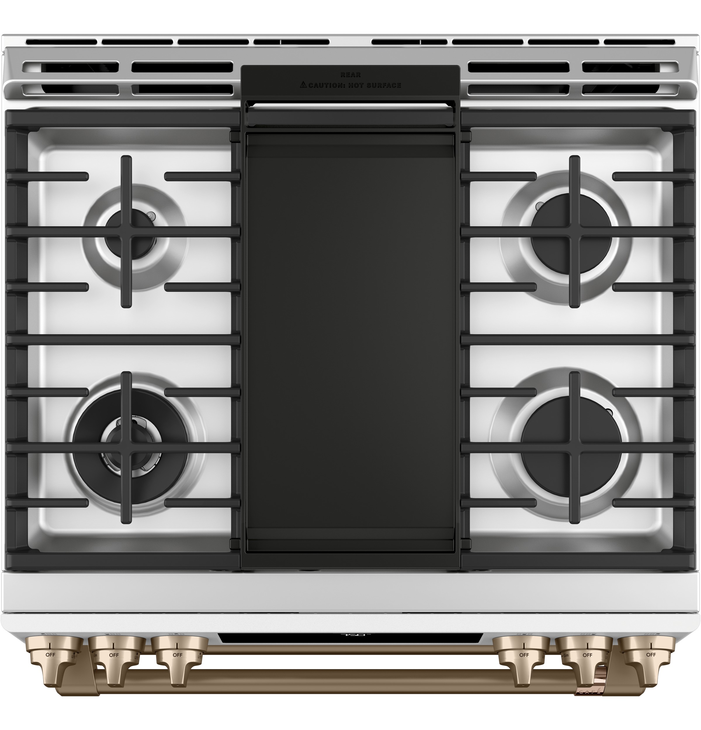 CAFÉ™ 30" Smart Slide-In, Front-Control, Gas Double-Oven Range with Convection CGS750P4MW2
