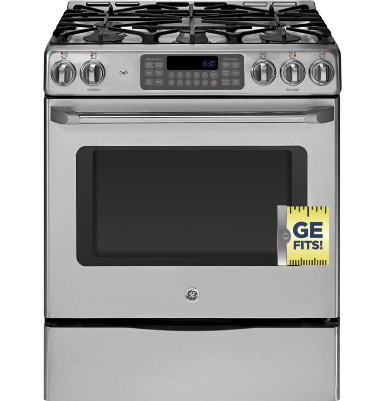 GE Series 30" Slide-In Front Control Range with Storage Drawer CGS975SEDSS