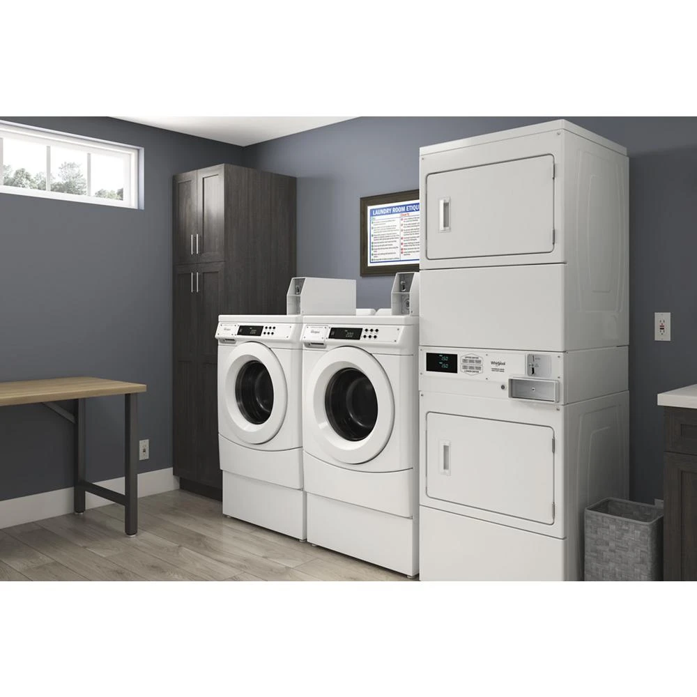 Commercial Gas Stack Dryer with Factory-Installed Coin Drop and Coin Box CGSP2958JQ