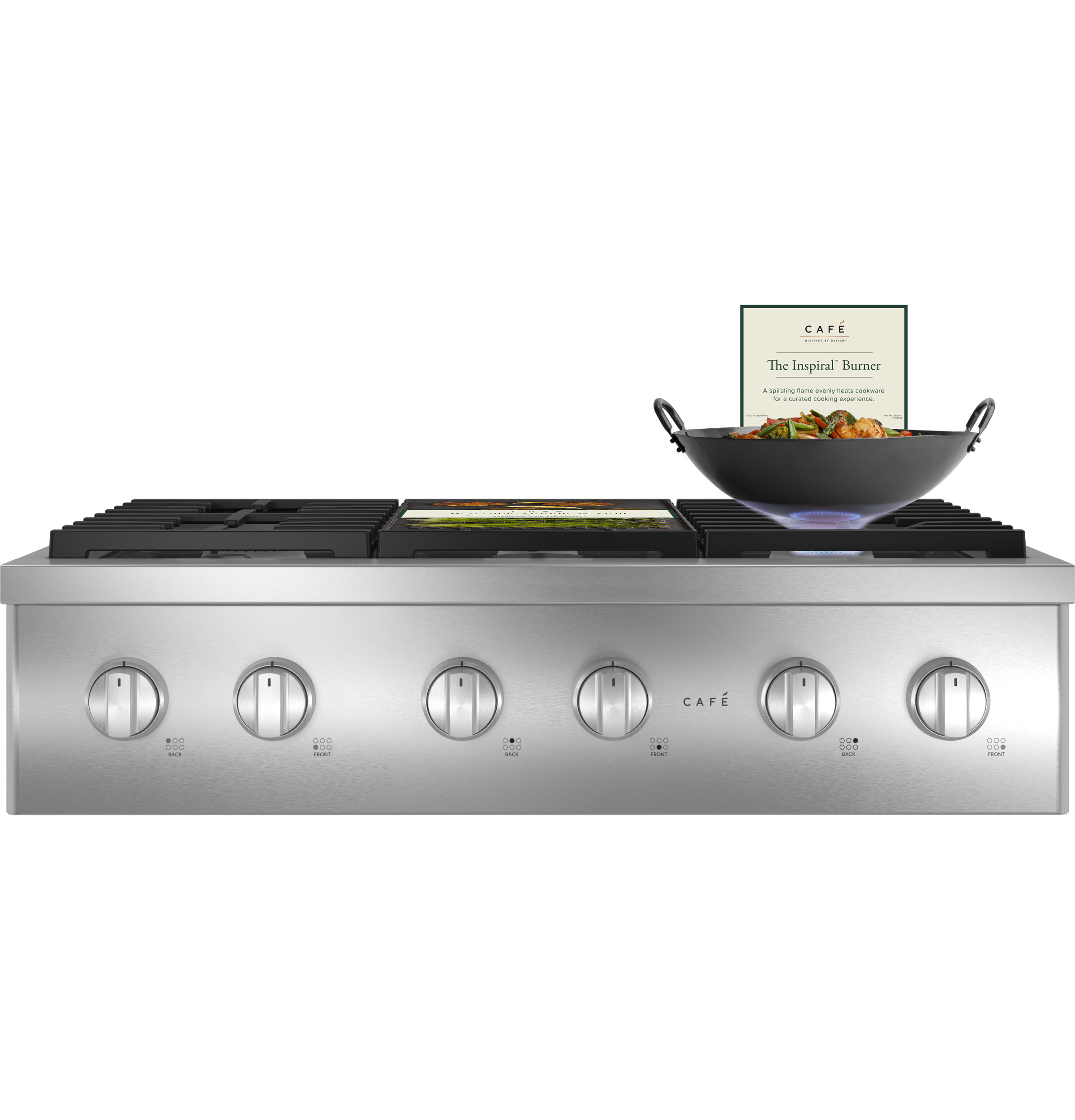 CAFÉ™ 36" Commercial-Style Gas Rangetop with 6 Burners (Natural Gas) CGU366P2TS1