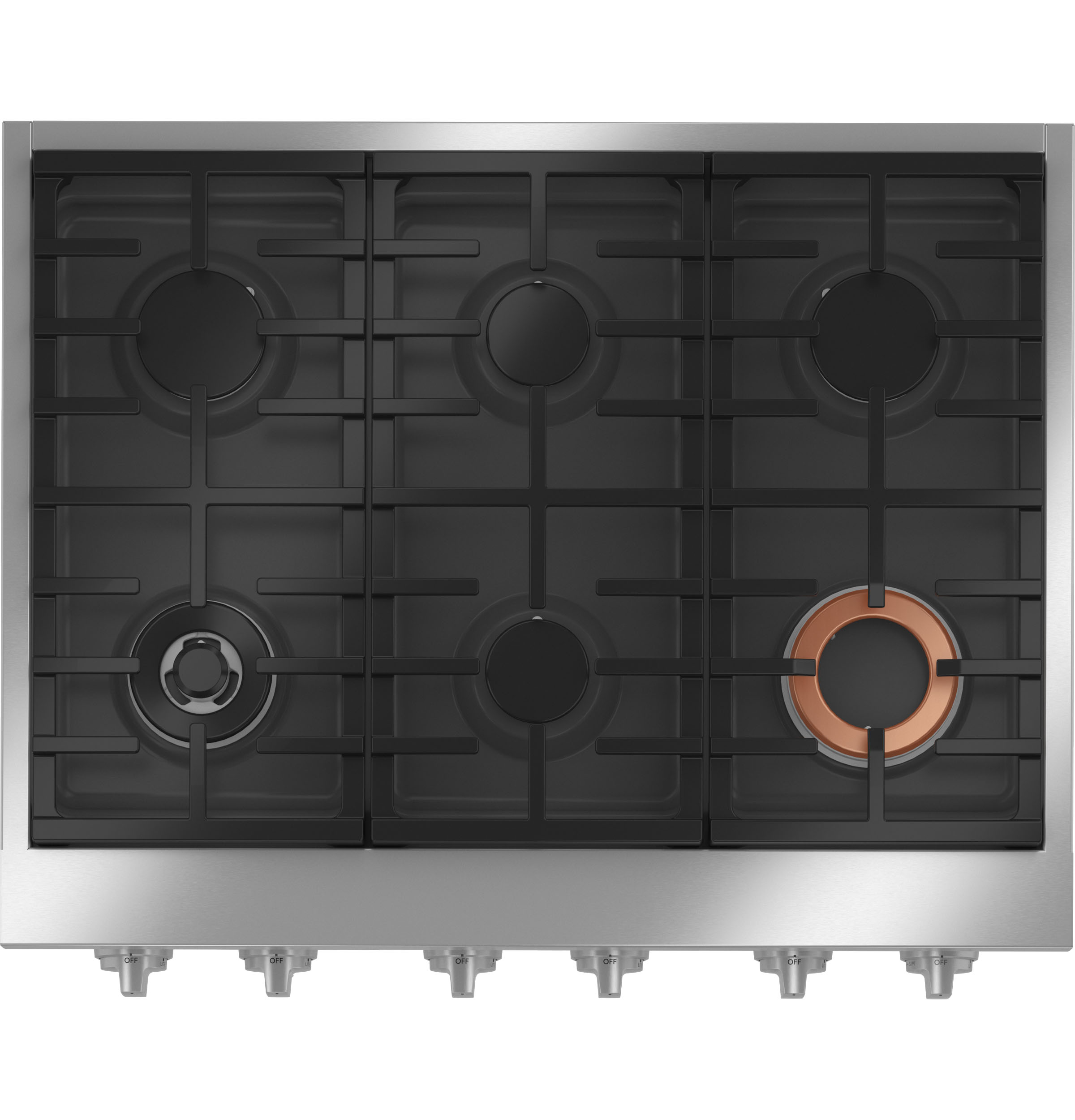 CAFÉ™ 36" Commercial-Style Gas Rangetop with 6 Burners (Natural Gas) CGU366P3TD1