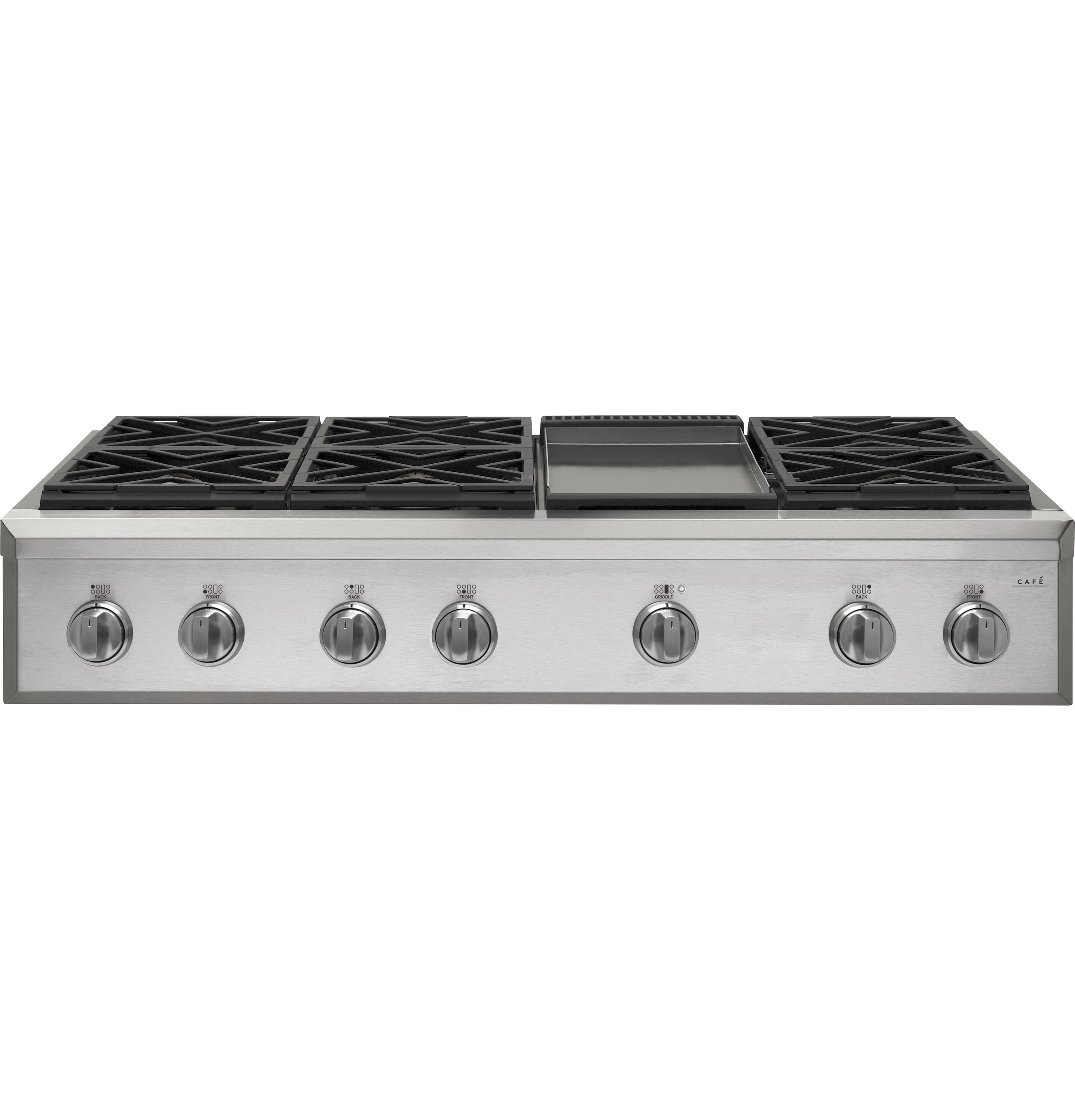 48" Commercial-Style Gas Rangetop with 6 Burners and Griddle (Natural Gas) CGU486P2MS1