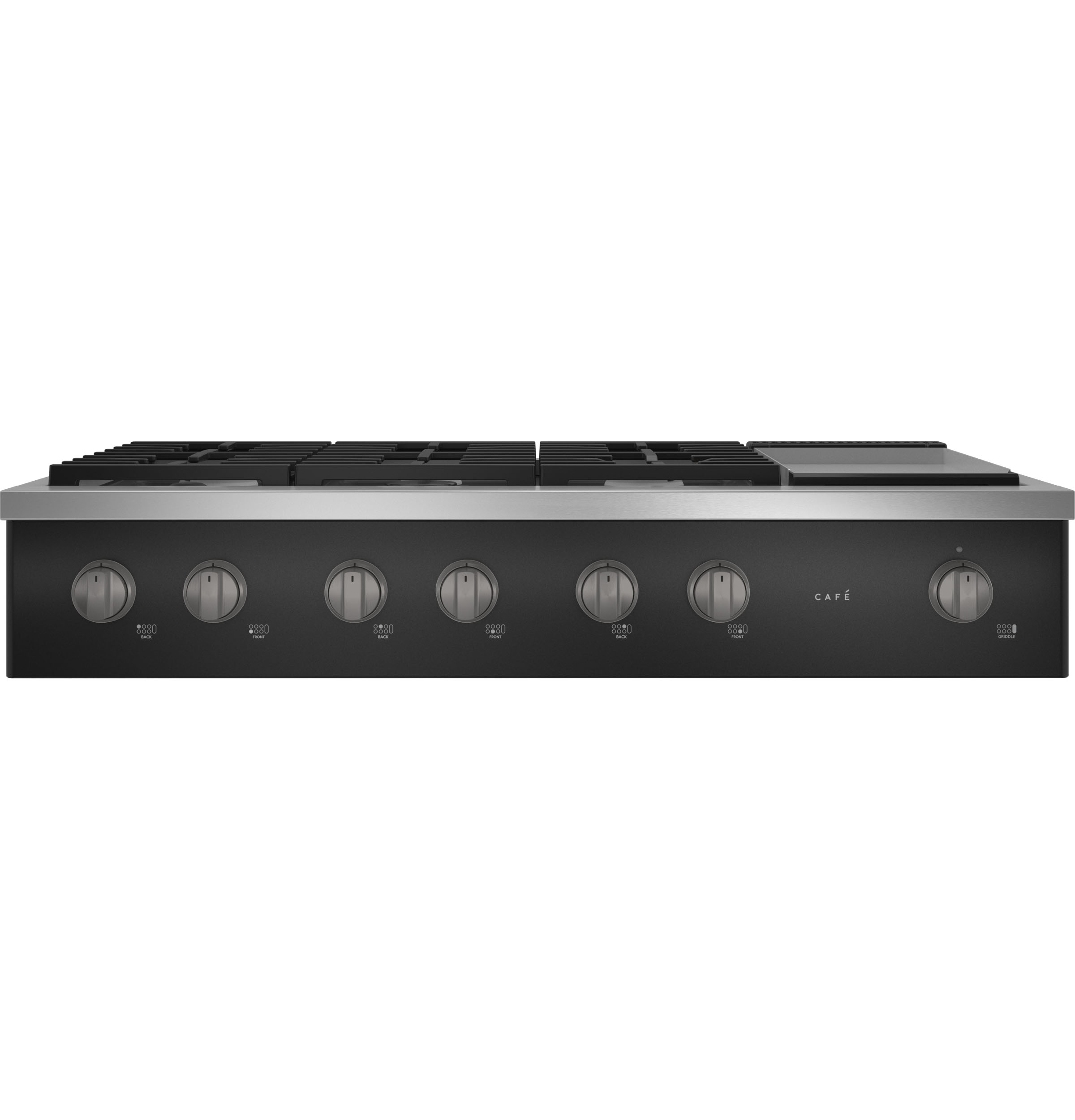 CAFÉ™ 48" Commercial-Style Gas Rangetop with 6 Burners and Integrated Griddle (Natural Gas) CGU486P3TD1