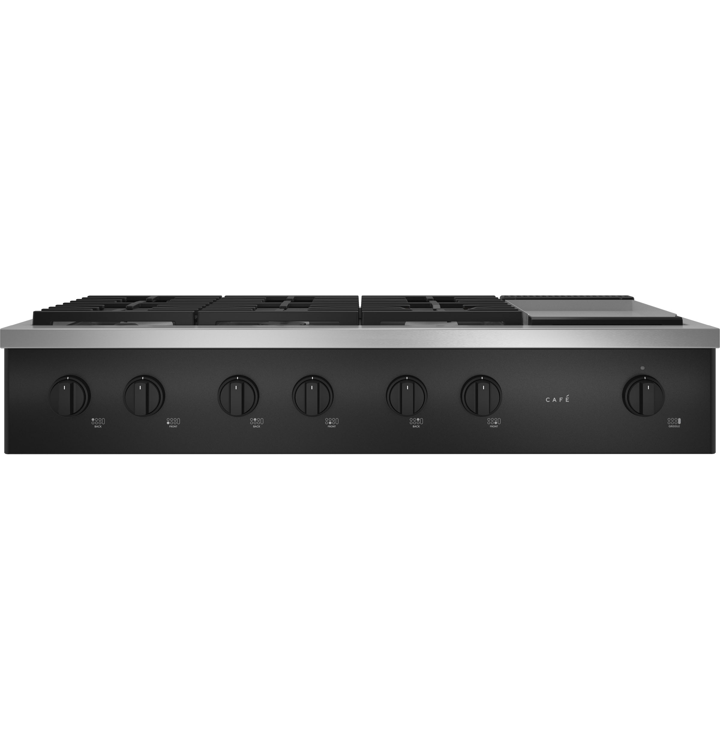 CAFÉ™ 48" Commercial-Style Gas Rangetop with 6 Burners and Integrated Griddle (Natural Gas) CGU486P3TD1