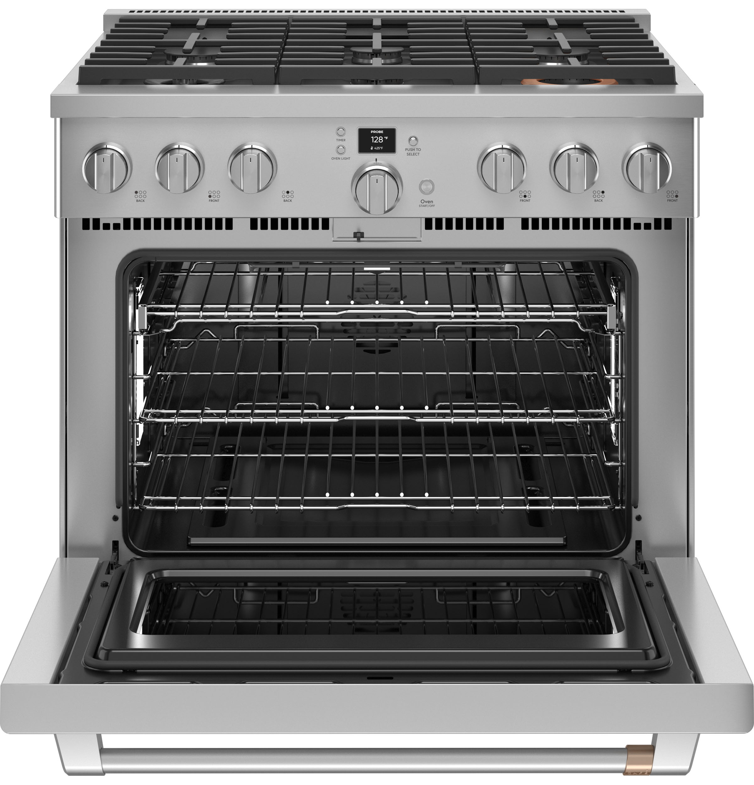 CAFÉ™ 36" Smart All-Gas Commercial-Style Range with 6 Burners (Natural Gas) CGY366P2TS1