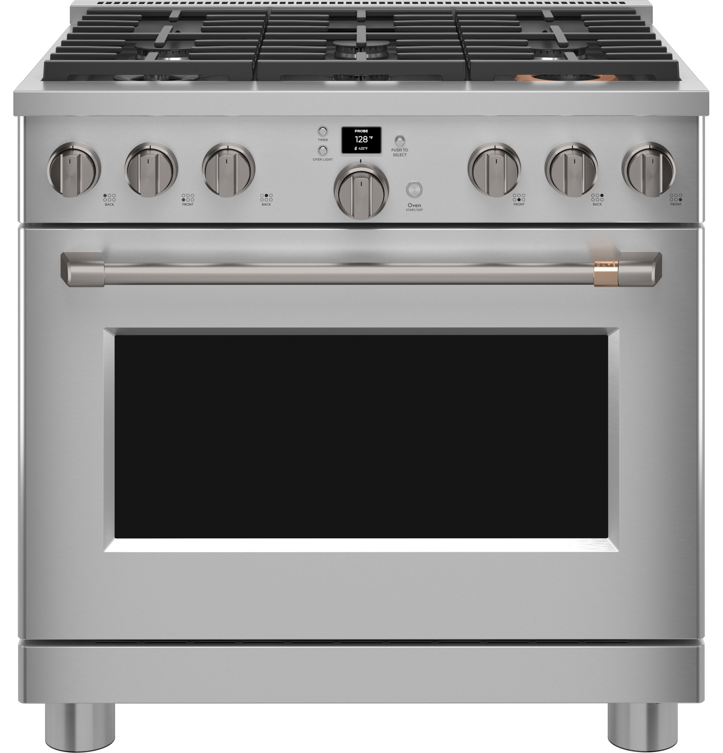 CAFÉ™ 36" Smart All-Gas Commercial-Style Range with 6 Burners (Natural Gas) CGY366P2TS1