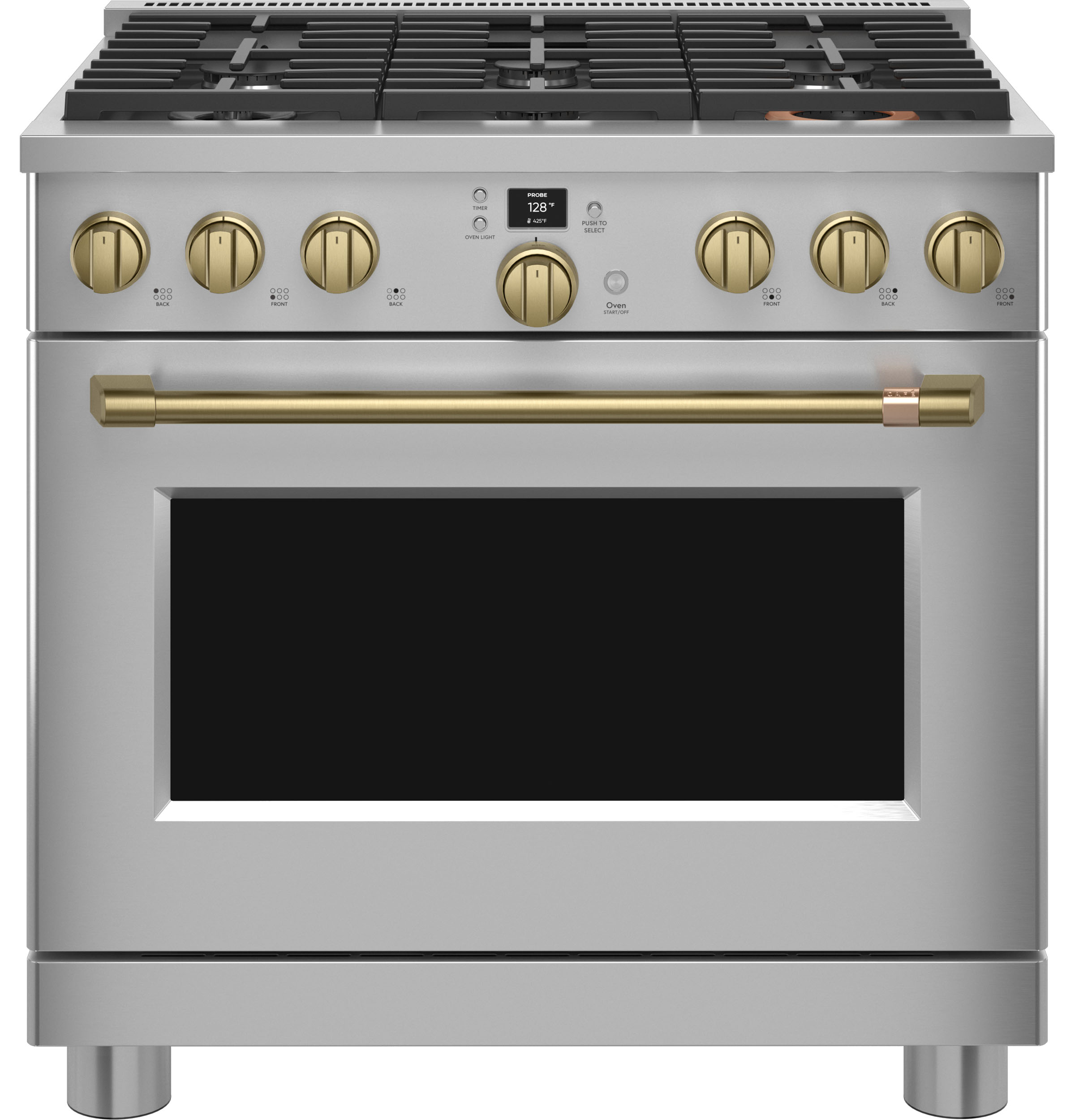 CAFÉ™ 36" Smart All-Gas Commercial-Style Range with 6 Burners (Natural Gas) CGY366P2TS1