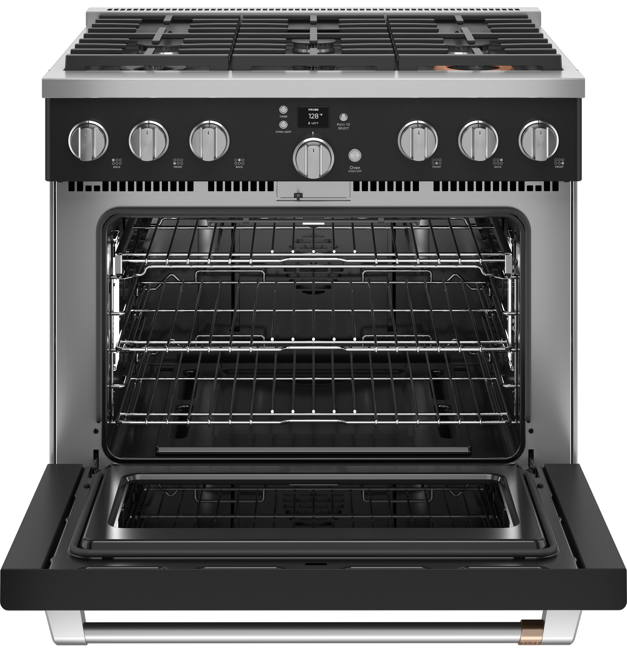 CAFÉ™ 36" Smart All-Gas Commercial-Style Range with 6 Burners (Natural Gas) CGY366P3TD1