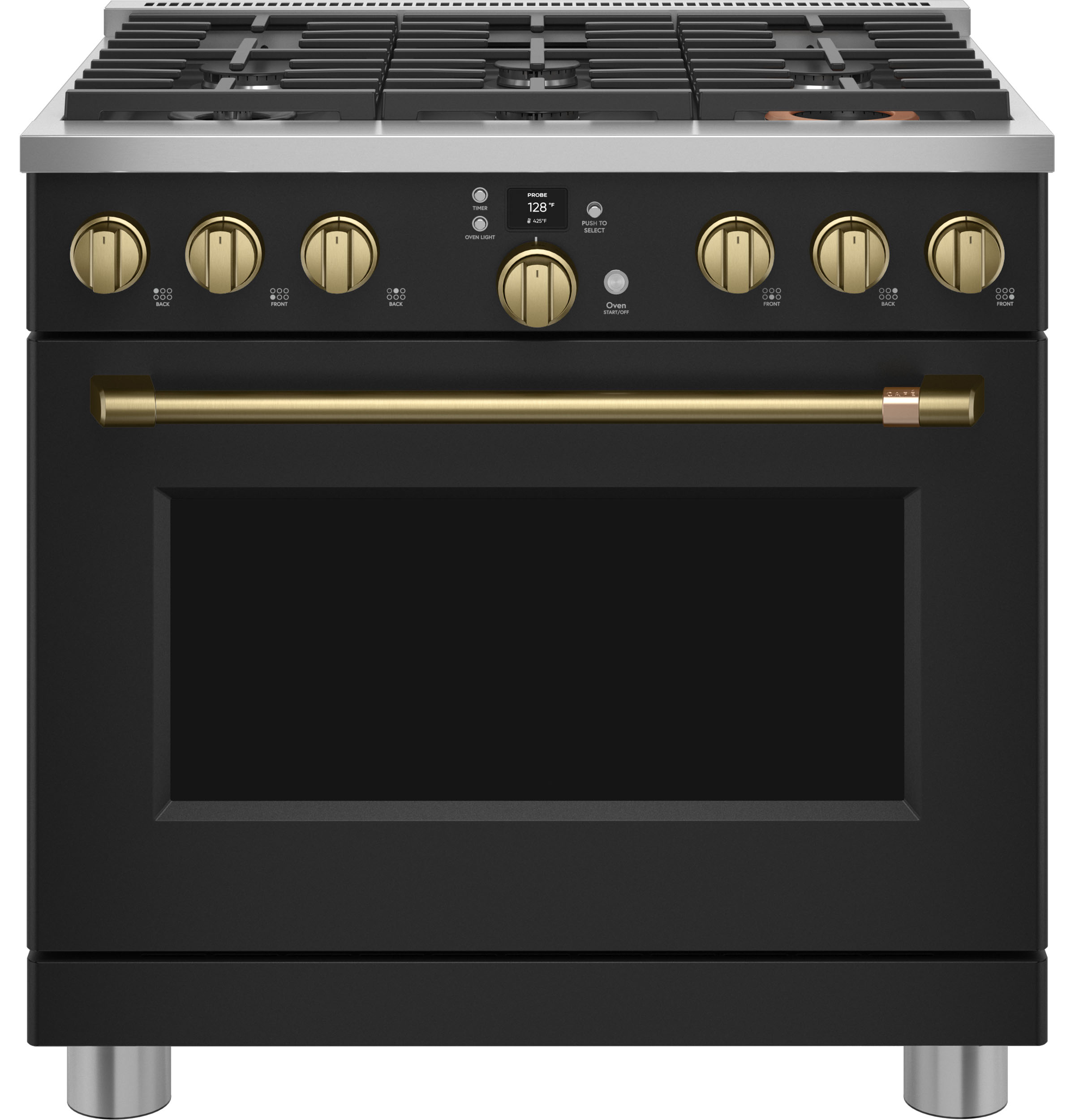 CAFÉ™ 36" Smart All-Gas Commercial-Style Range with 6 Burners (Natural Gas) CGY366P3TD1