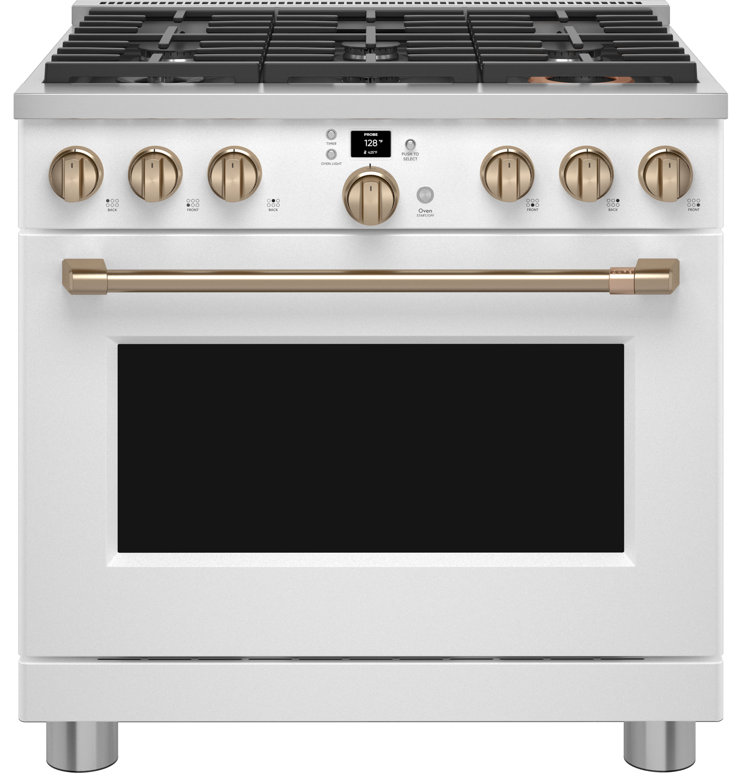CAFÉ™ 36" Smart All-Gas Commercial-Style Range with 6 Burners (Natural Gas) CGY366P3TD1