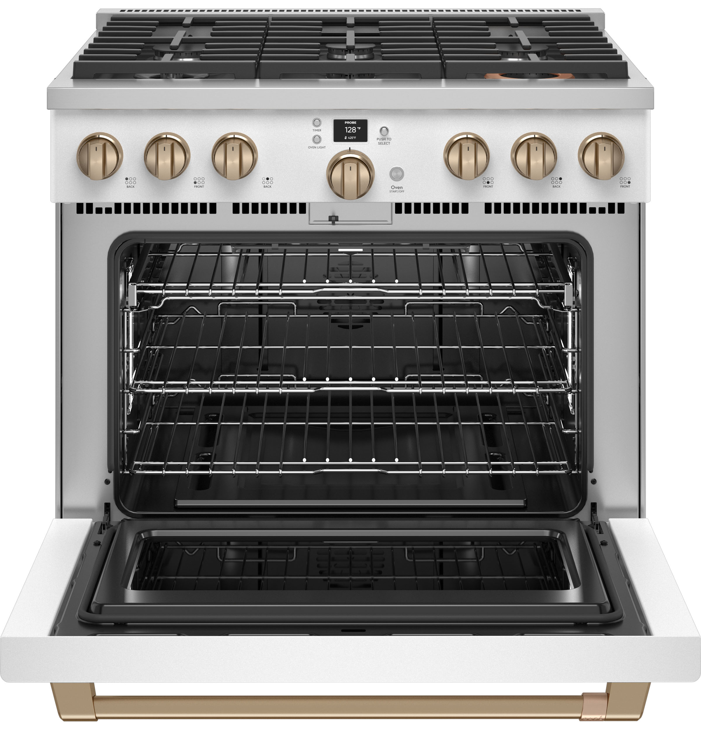 CAFÉ™ 36" Smart All-Gas Commercial-Style Range with 6 Burners (Natural Gas) CGY366P4TW2