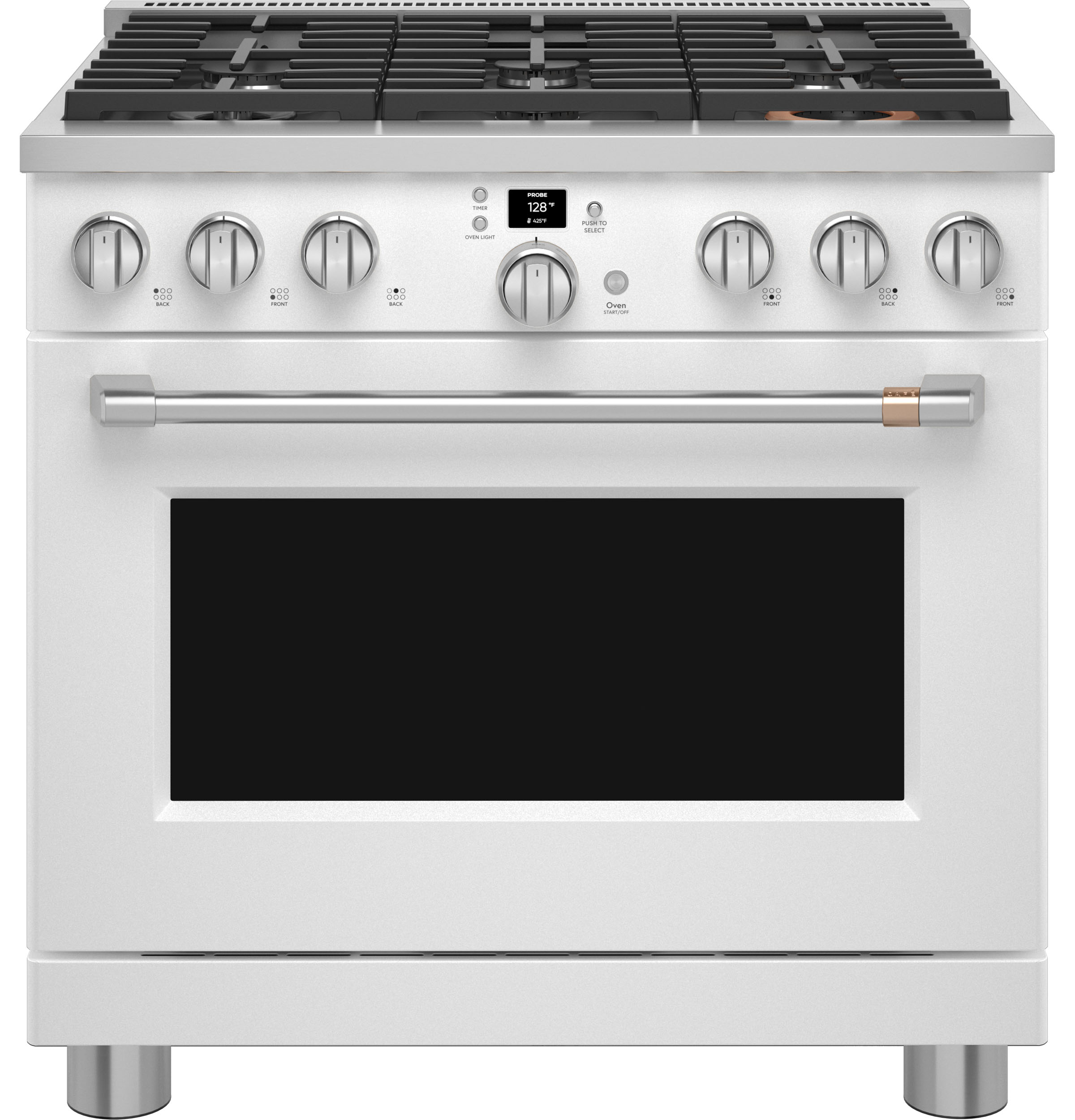 CAFÉ™ 36" Smart All-Gas Commercial-Style Range with 6 Burners (Natural Gas) CGY366P4TW2