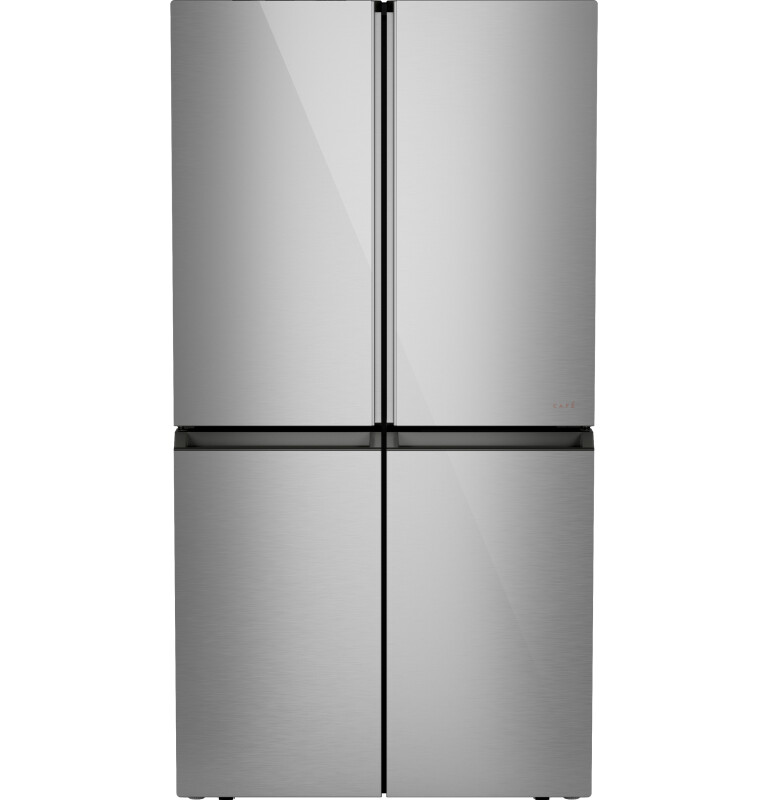 Cafe 36 Inch Wide 23 Cu. Ft. Energy Star Certified Four Door French Door Refrigerator with LED Lights and Humidity Control System Platinum Glass CHE23DM5WS5 Picture 1