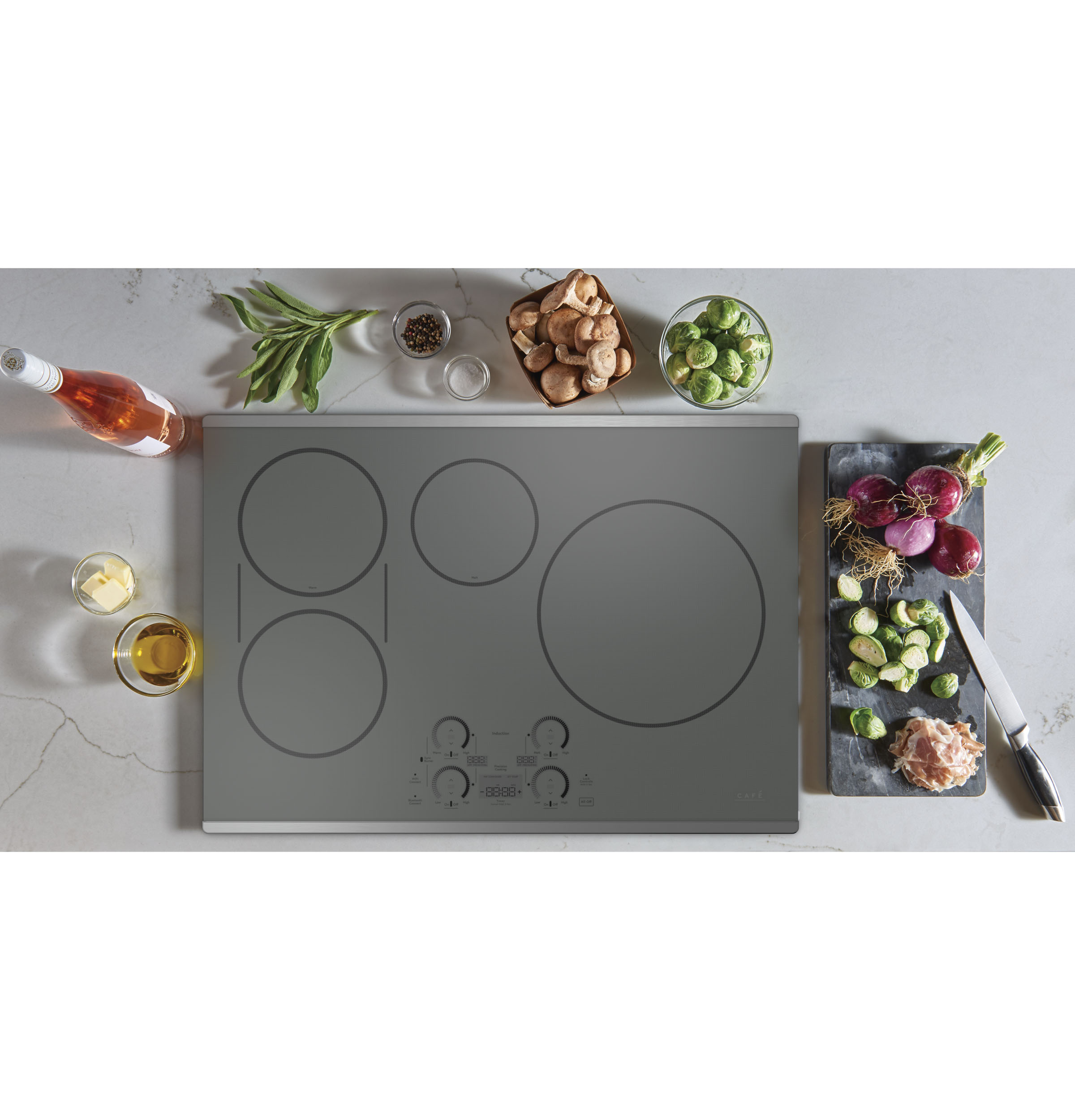 CAFÉ™ Series ENERGY STAR® 30" Built-In Touch Control Induction Cooktop CHP90302TSS