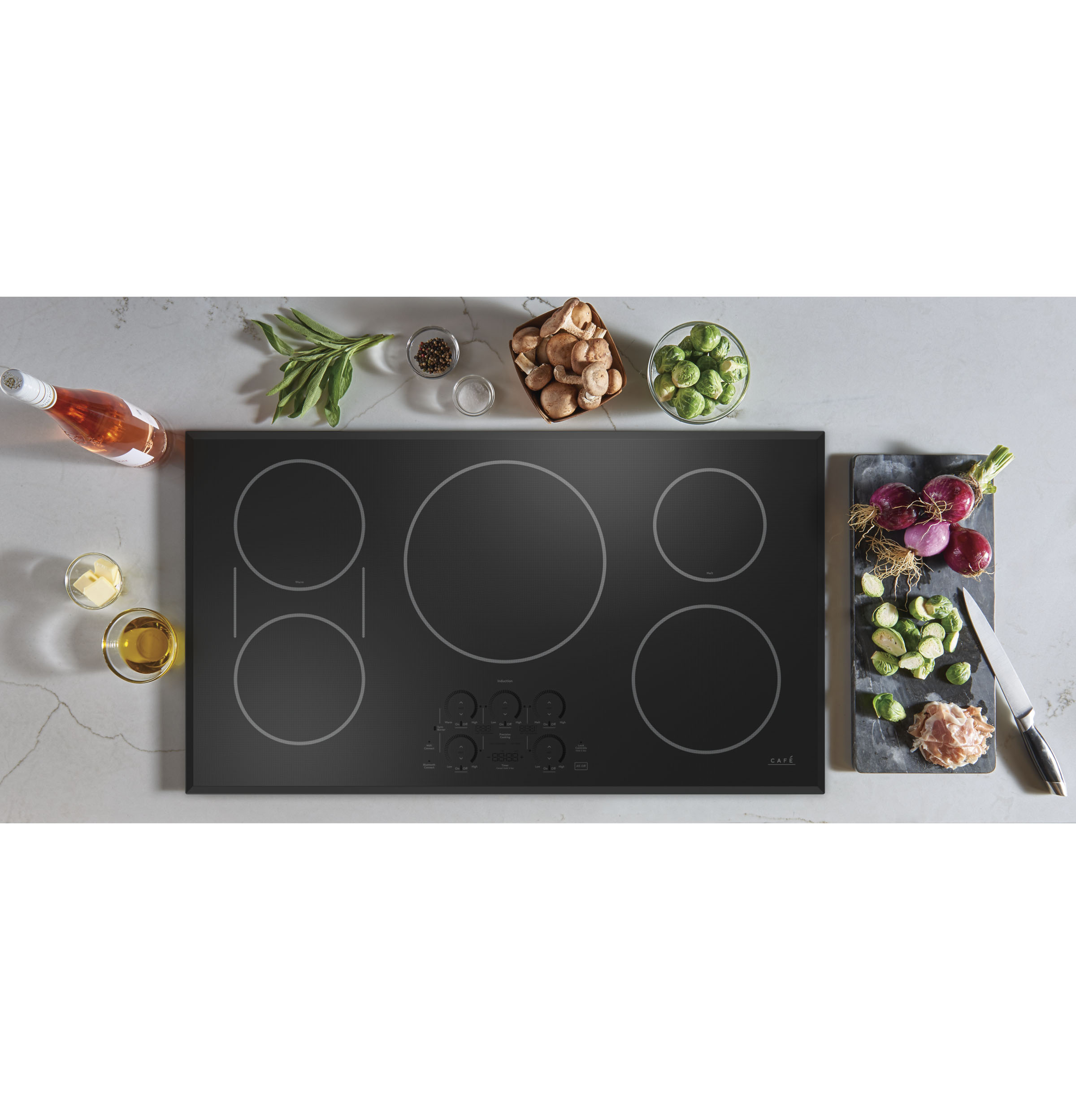 CAFÉ™ Series ENERGY STAR® 36" Built-In Touch Control Induction Cooktop CHP90361TBB