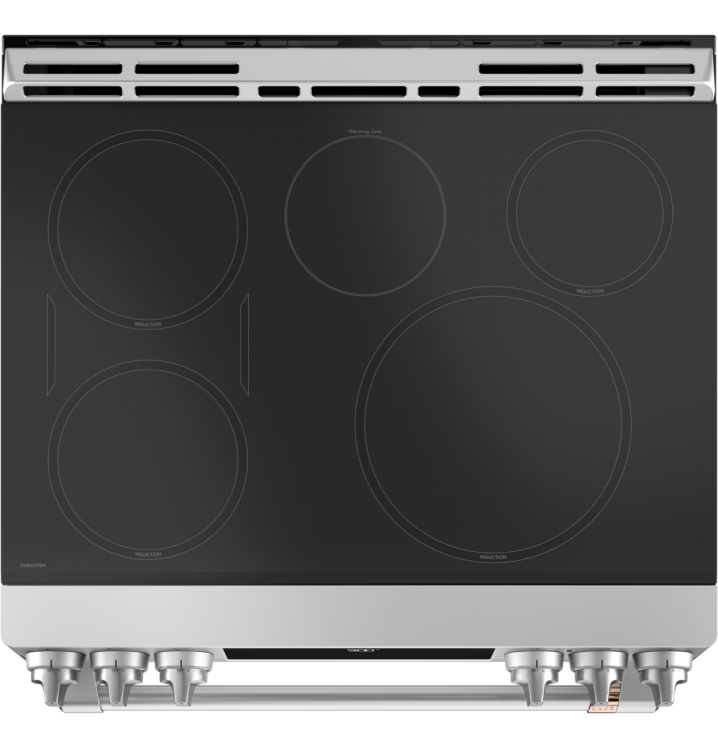 CAFÉ™ 30" Smart Slide-In, Front-Control, Induction and Convection Range with Warming Drawer CHS900P2MS1