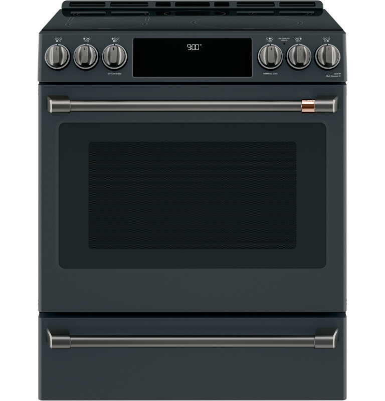 30" Smart Slide-In, Front-Control, Induction and Convection Range with Warming Drawer CHS900P3MD1