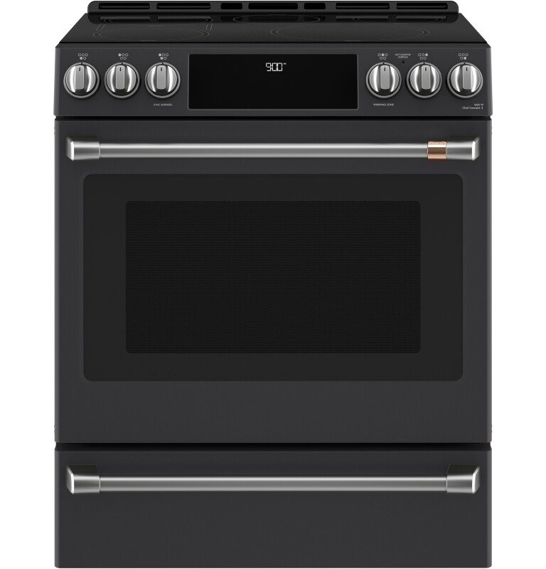30" Smart Slide-In, Front-Control, Induction and Convection Range with Warming Drawer CHS900P3MD1