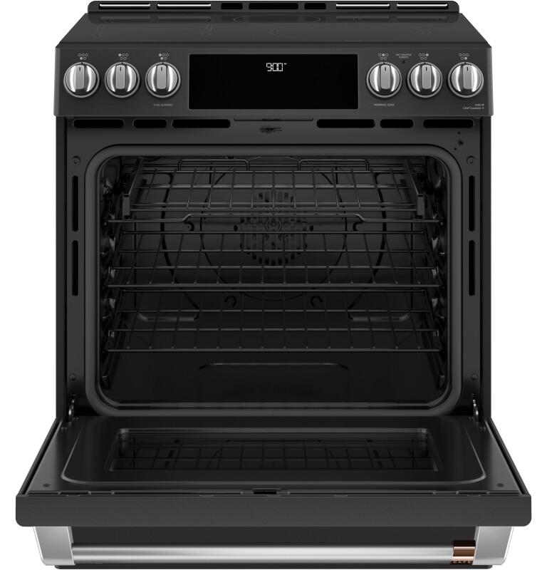 30" Smart Slide-In, Front-Control, Induction and Convection Range with Warming Drawer CHS900P3MD1