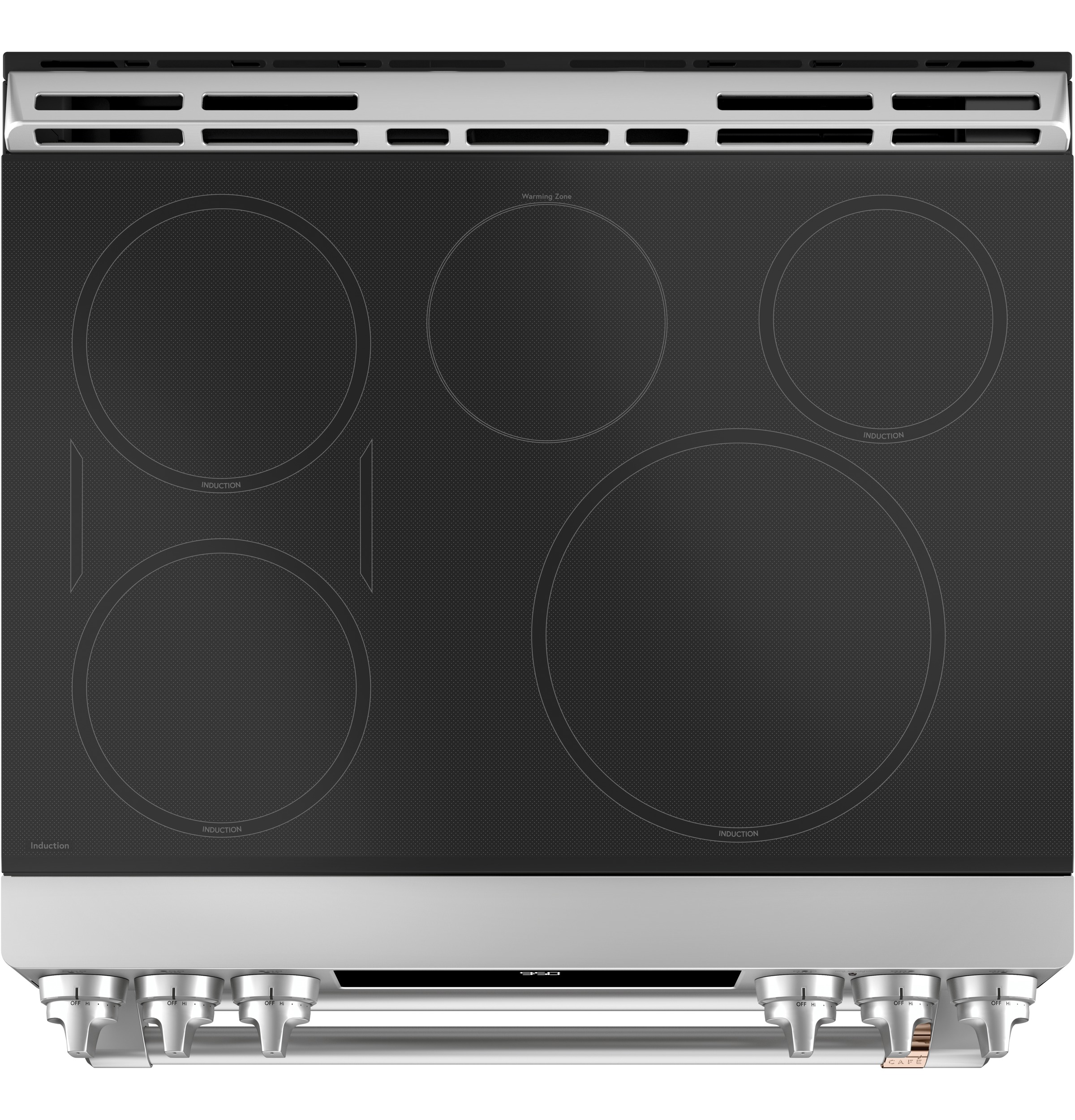CAFÉ™ 30" Smart Slide-In, Front-Control, Induction and Convection Double-Oven Range CHS950P2MS1