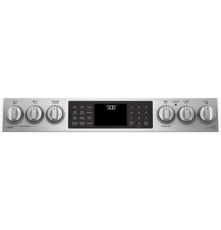 GE Series 30" Slide-In Front Control Induction and Convection Range with Warming Drawer CHS985SELSS