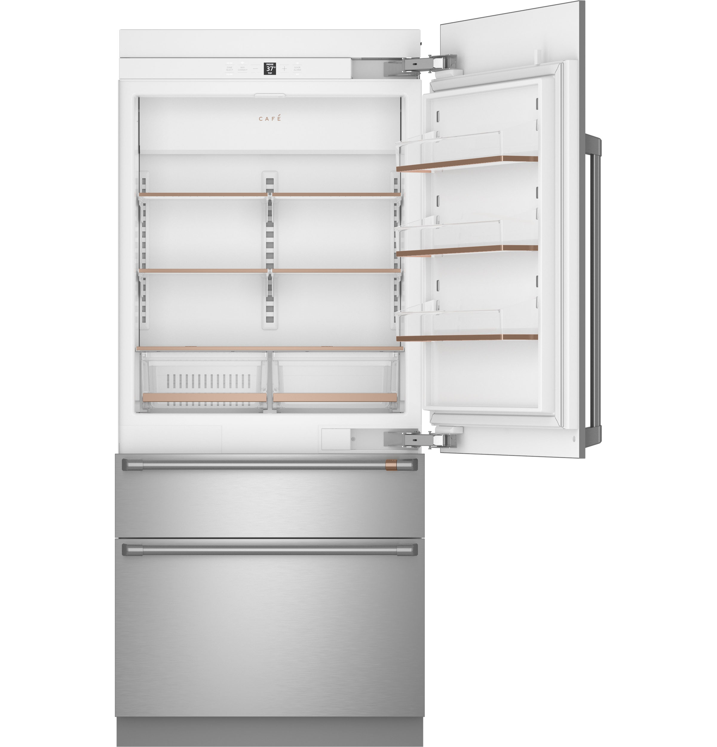 CAFÉ™ 36" Integrated Bottom-Freezer Refrigerator CIC36RP2VS1