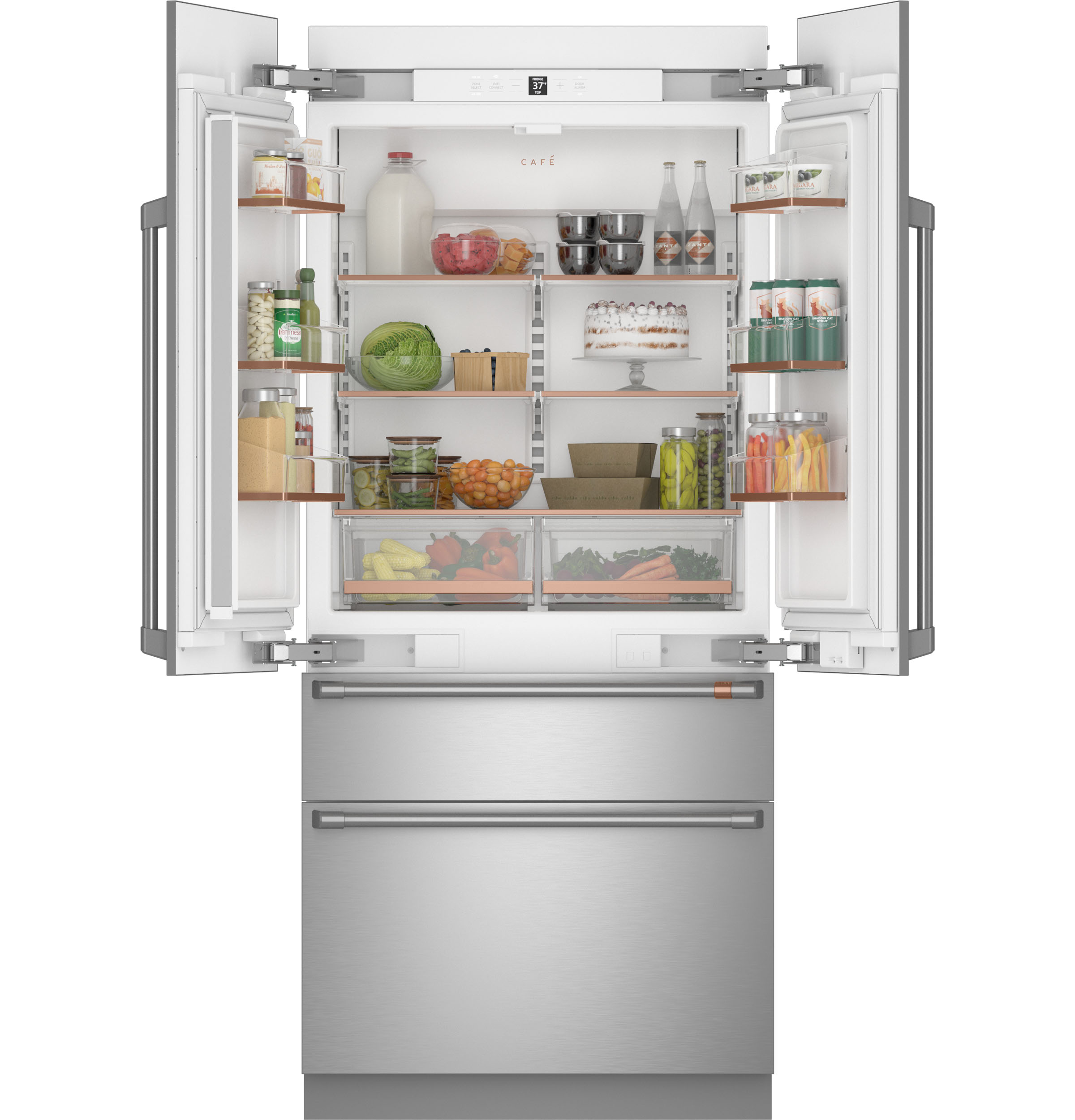 CAFÉ™ 36" Integrated French-Door Refrigerator CIP36NP2VS1