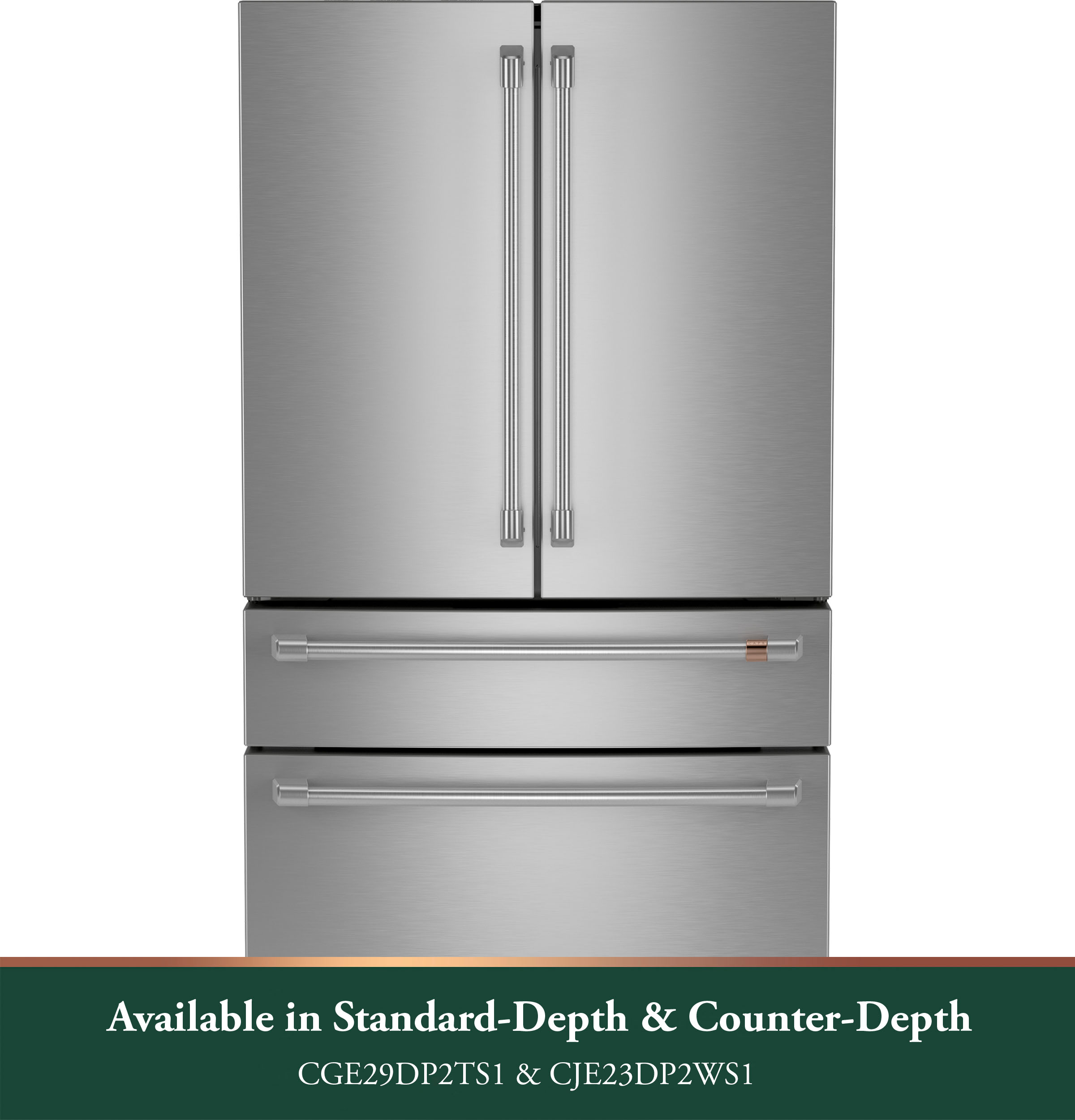 CAFÉ™ ENERGY STAR® 23.2 Cu. Ft. Smart Counter-Depth 4-Door French-Door Refrigerator With Dual-Dispense AutoFill Pitcher CJE23DP2WS1