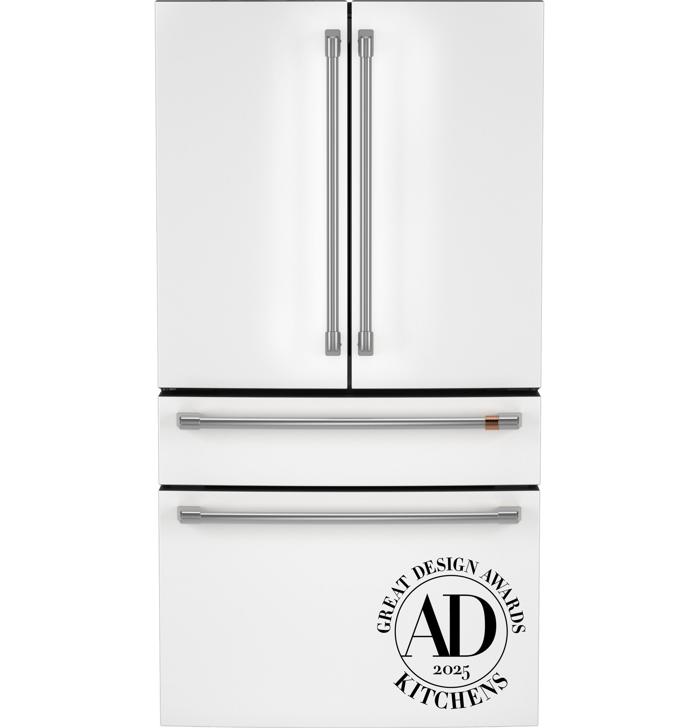 CAFÉ™ ENERGY STAR® 23.2 Cu. Ft. Smart Counter-Depth 4-Door French-Door Refrigerator With Dual-Dispense AutoFill Pitcher CJE23DP4WW2