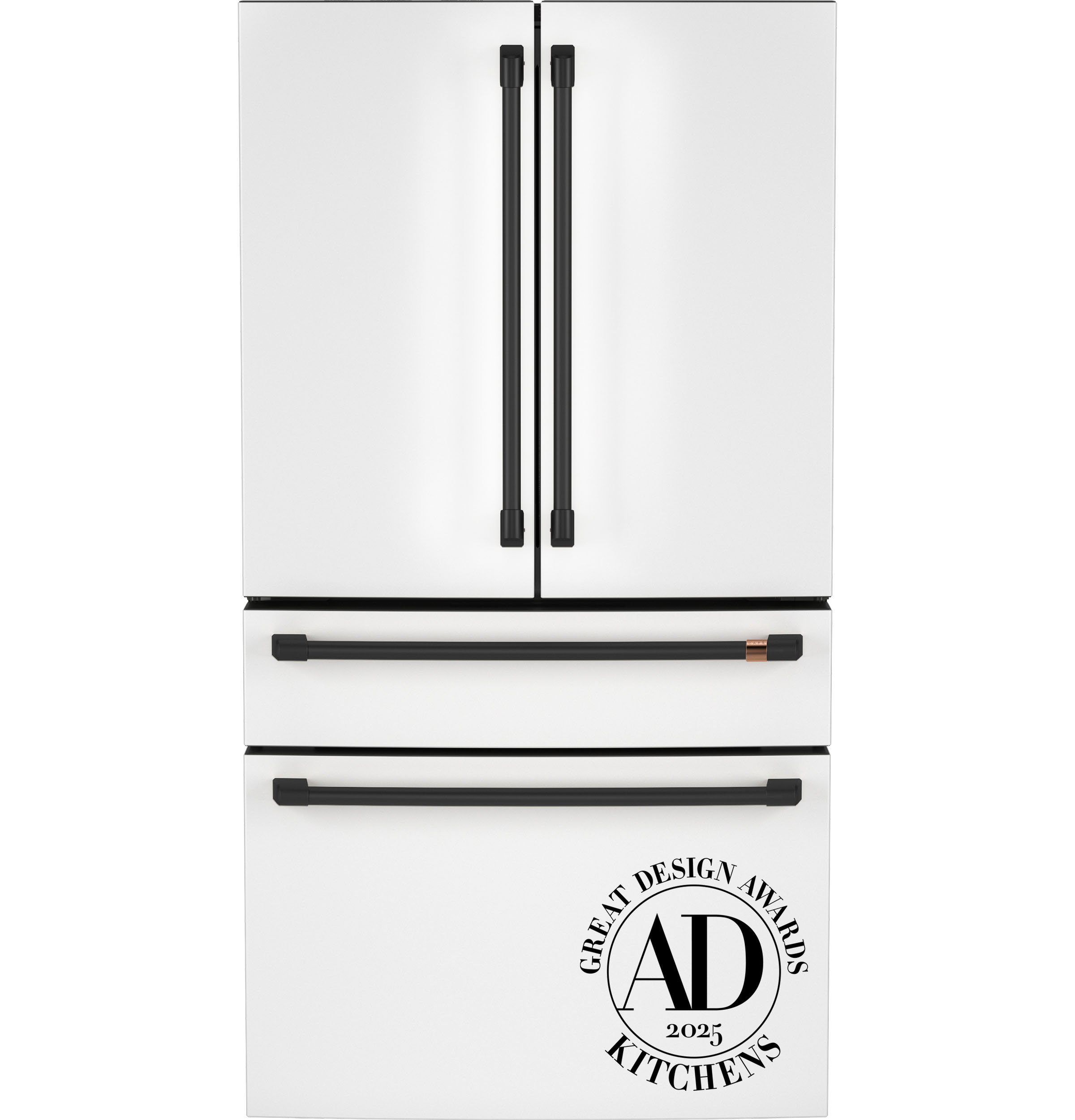 CAFÉ™ ENERGY STAR® 23.2 Cu. Ft. Smart Counter-Depth 4-Door French-Door Refrigerator With Dual-Dispense AutoFill Pitcher CJE23DP4WW2
