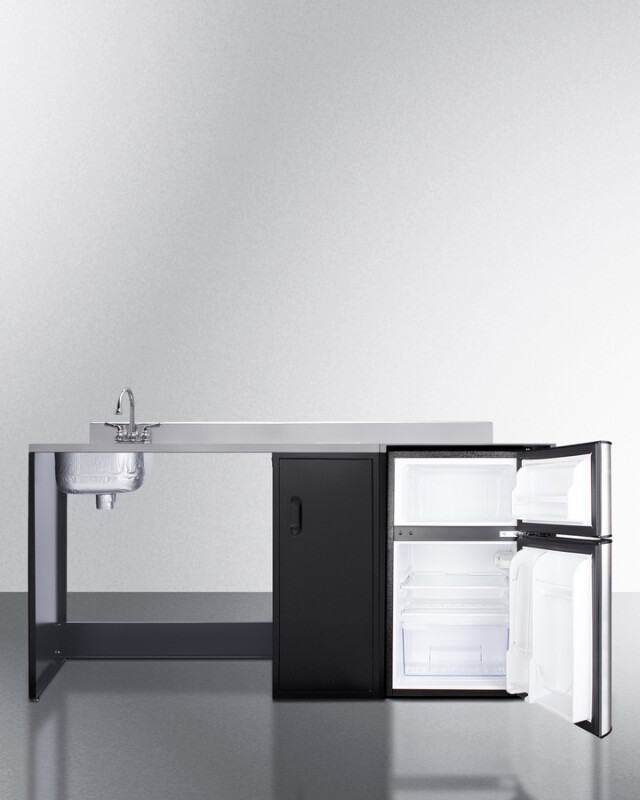 72" Wide Barrier-Free All-In-One Kitchenette, ADA-Compliant CK72ADALBFNCK