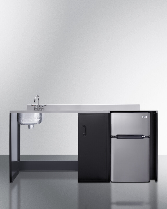 72" Wide Barrier-Free All-In-One Kitchenette, ADA-Compliant CK72ADALBFNCK