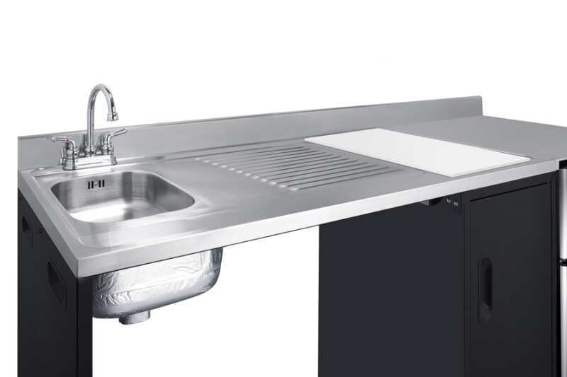 72" Wide Barrier-Free All-In-One Kitchenette, ADA-Compliant CK72ADALBFNCK