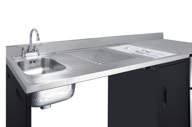 72" Wide Barrier-Free All-In-One Kitchenette, ADA-Compliant CK72ADALBFNCK