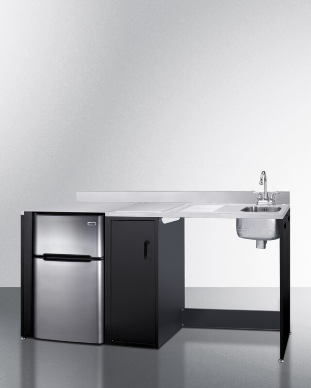 72" Wide Barrier-Free All-In-One Kitchenette, ADA-Compliant CK72ADARBFNCK