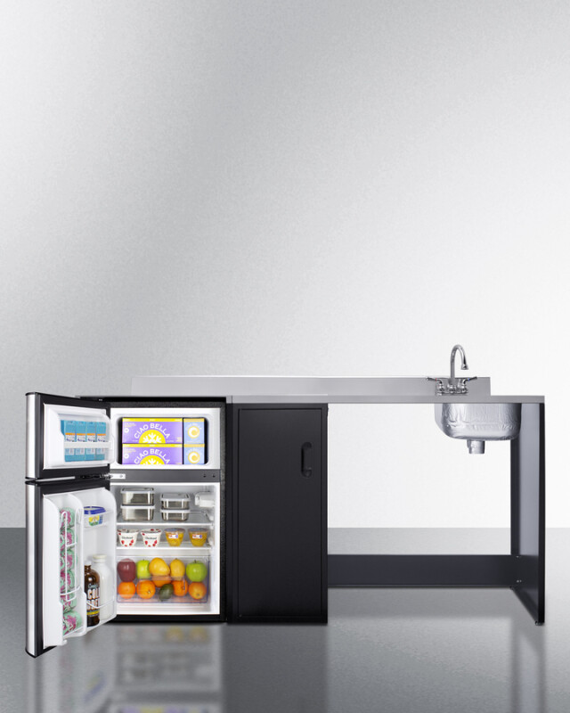 72" Wide Barrier-Free All-In-One Kitchenette, ADA-Compliant CK72ADARBFNCK